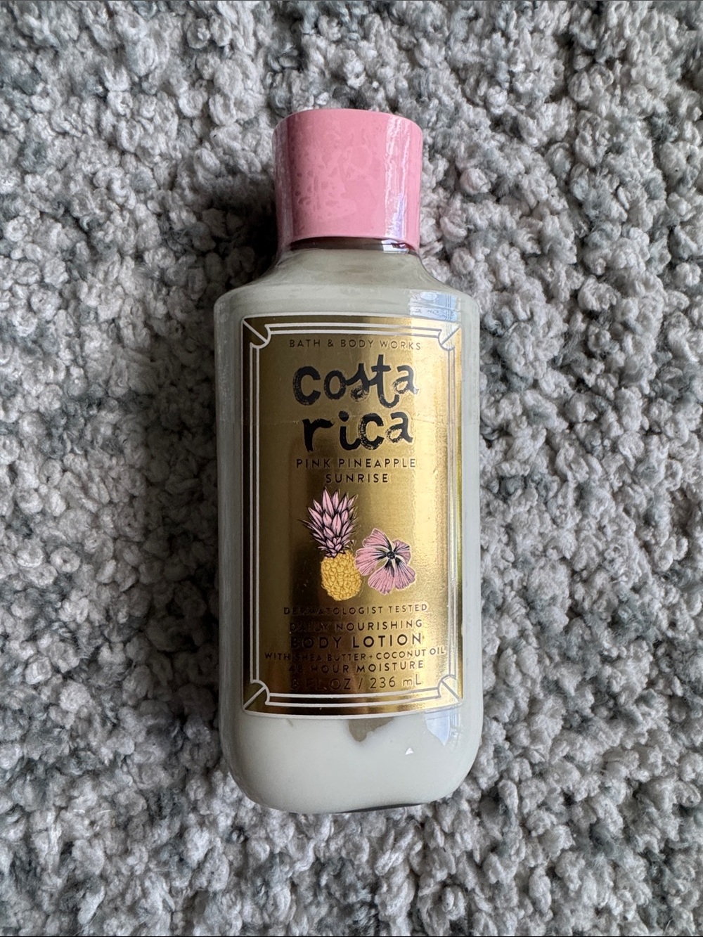 Bath & Body Works Costa Rica Pink Pineapple Sunrise Lotion - Pink & Gold